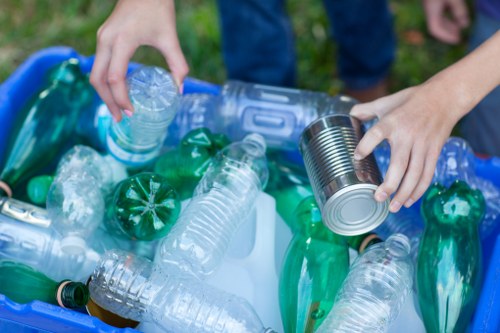 Recycling process of waste materials from grab hire services